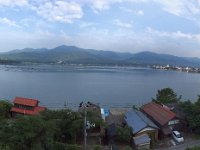 加茂湖と大佐渡山系